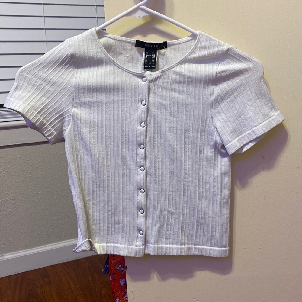 white crop top